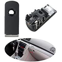 C-FUNN Tirador Cromado Guantera Cerradura Tapa con Agujero Gris Oscuro para Audi A4 8E B6 B7